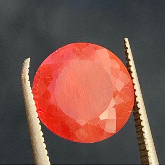 8.54Ct Natural Reddish Orange Andesine Labradorite Congo Lot - Picture 9 of 17